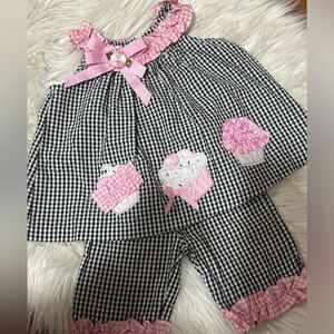 EUC 2 piece boutique embellished set